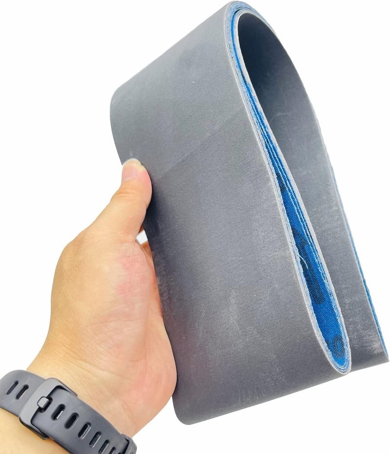 Donanim 4 x 36 Inch Silicon Carbide Sanding Belt, Knife Sharpening Sanding Belts Assortment 600 800 and 1000 Grits Sander Belts, 6 Pack - Image 4